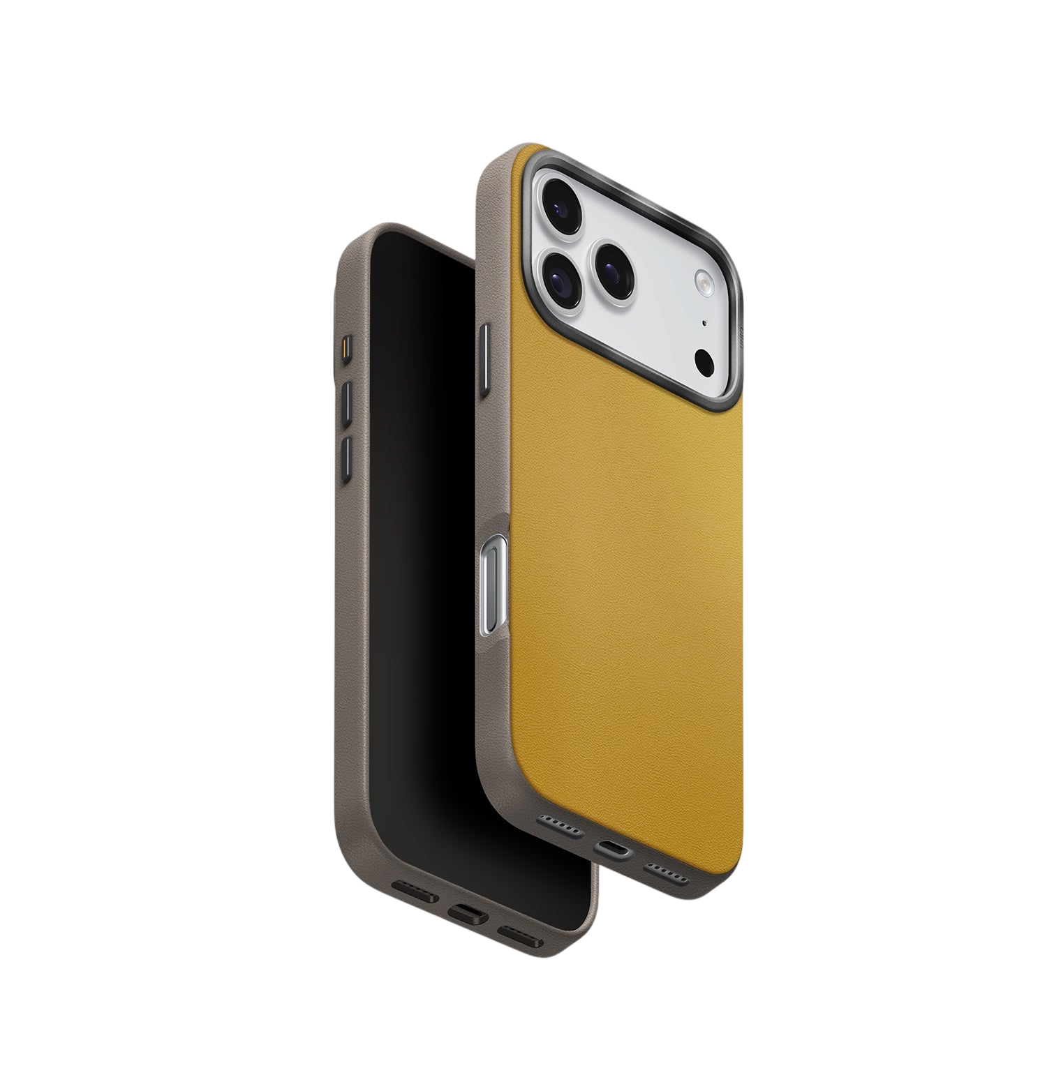 جراب Uniq Lyden DS بلونين من الجلد الصناعي الفاخر لهاتف iPhone 17 Pro Max