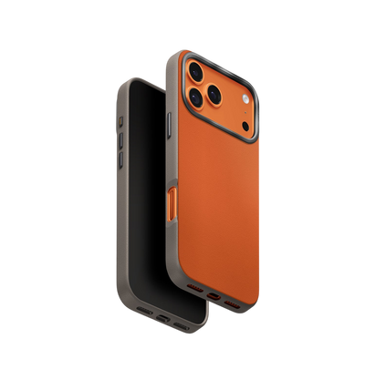 جراب Uniq Lyden DS بلونين من الجلد الصناعي الفاخر لهاتف iPhone 17 Pro Max