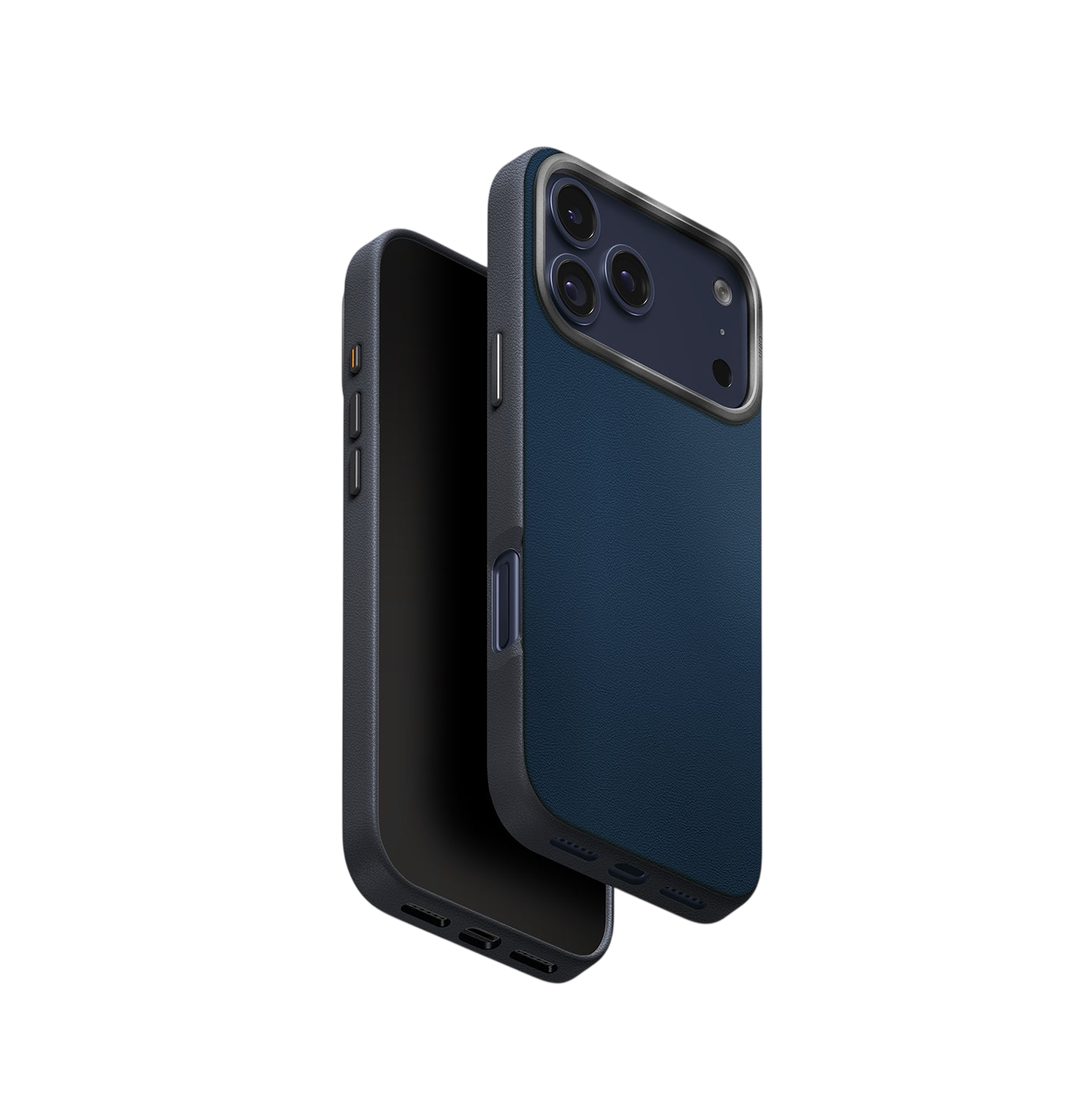 جراب Uniq Lyden DS بلونين من الجلد الصناعي الفاخر لهاتف iPhone 17 Pro Max