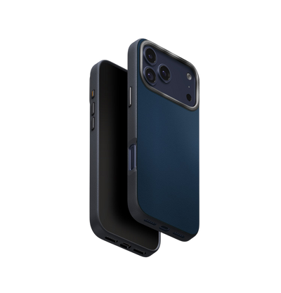 جراب Uniq Lyden DS بلونين من الجلد الصناعي الفاخر لهاتف iPhone 17 Pro Max