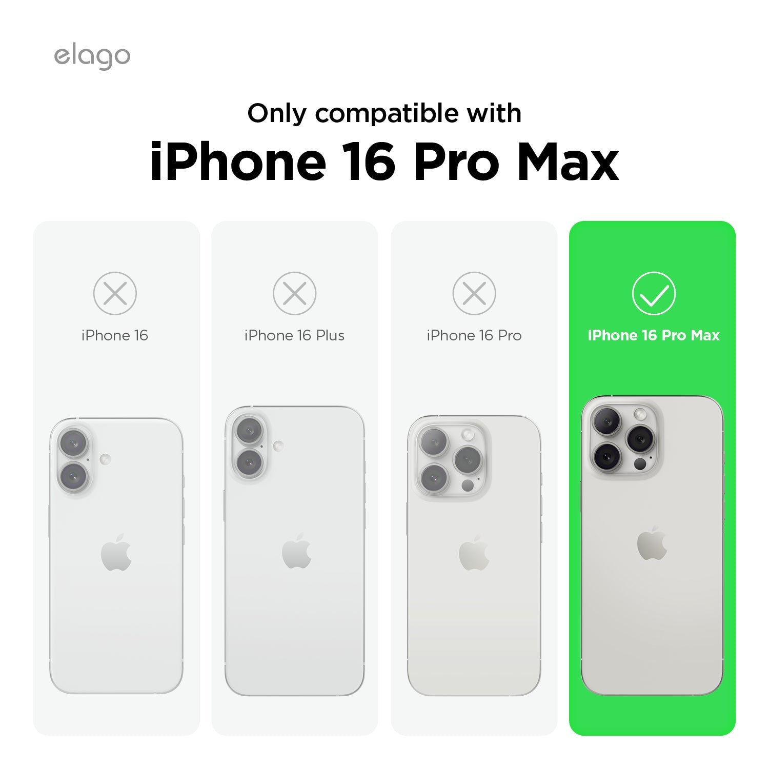 elago MagSafe Hybrid Clear Case for iPhone 16 Pro Max