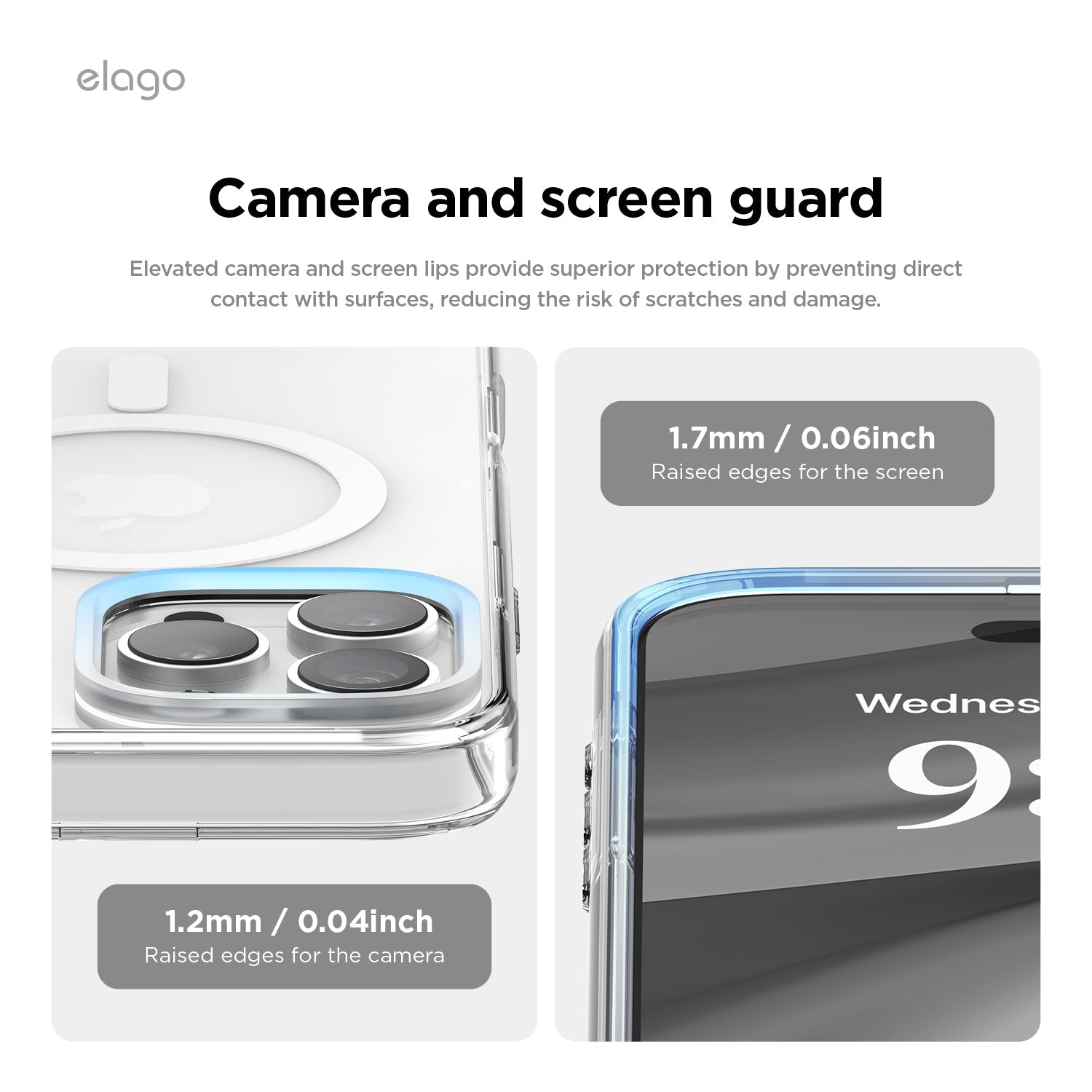 elago MagSafe Hybrid Clear Case for iPhone 16 Pro Max