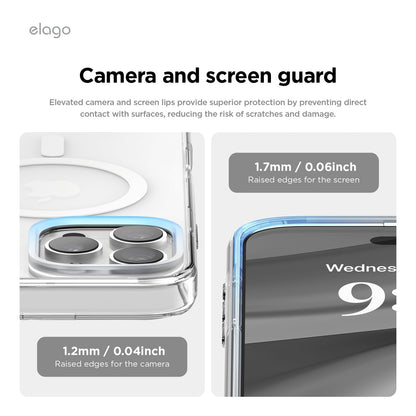 Elago MagSafe Hybrid Clear Case لهاتف iPhone 16 Pro Max