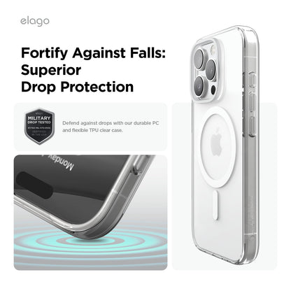 Elago MagSafe Hybrid Clear Case لهاتف iPhone 16 Pro Max