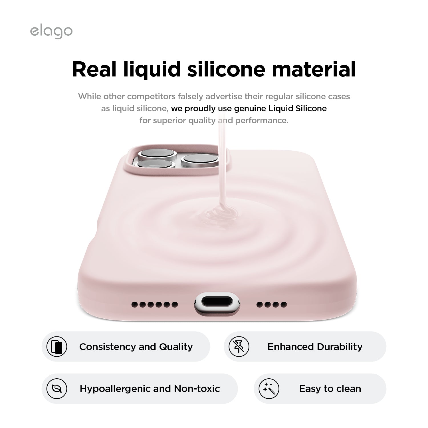 elago MagSafe Silicone Case for iPhone 16 Pro Max