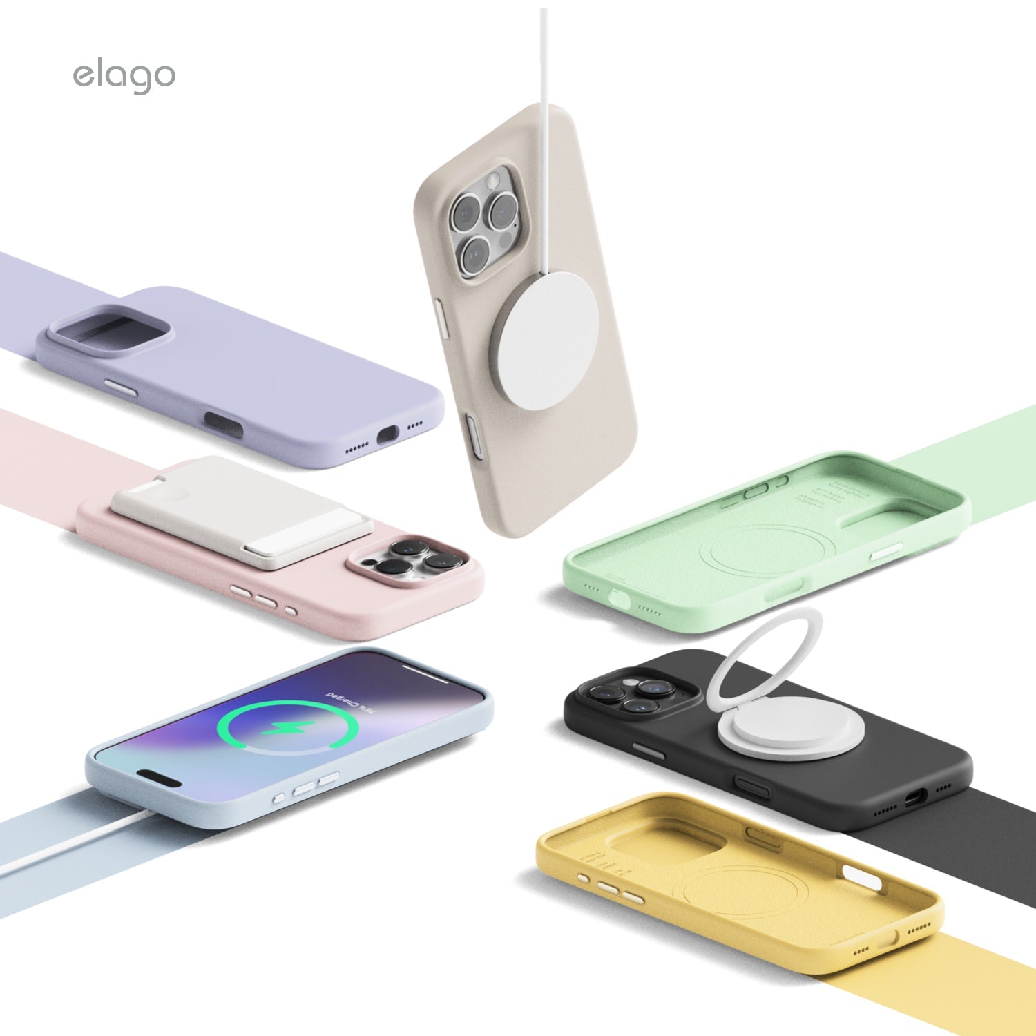 elago MagSafe Silicone Case for iPhone 16 Pro Max