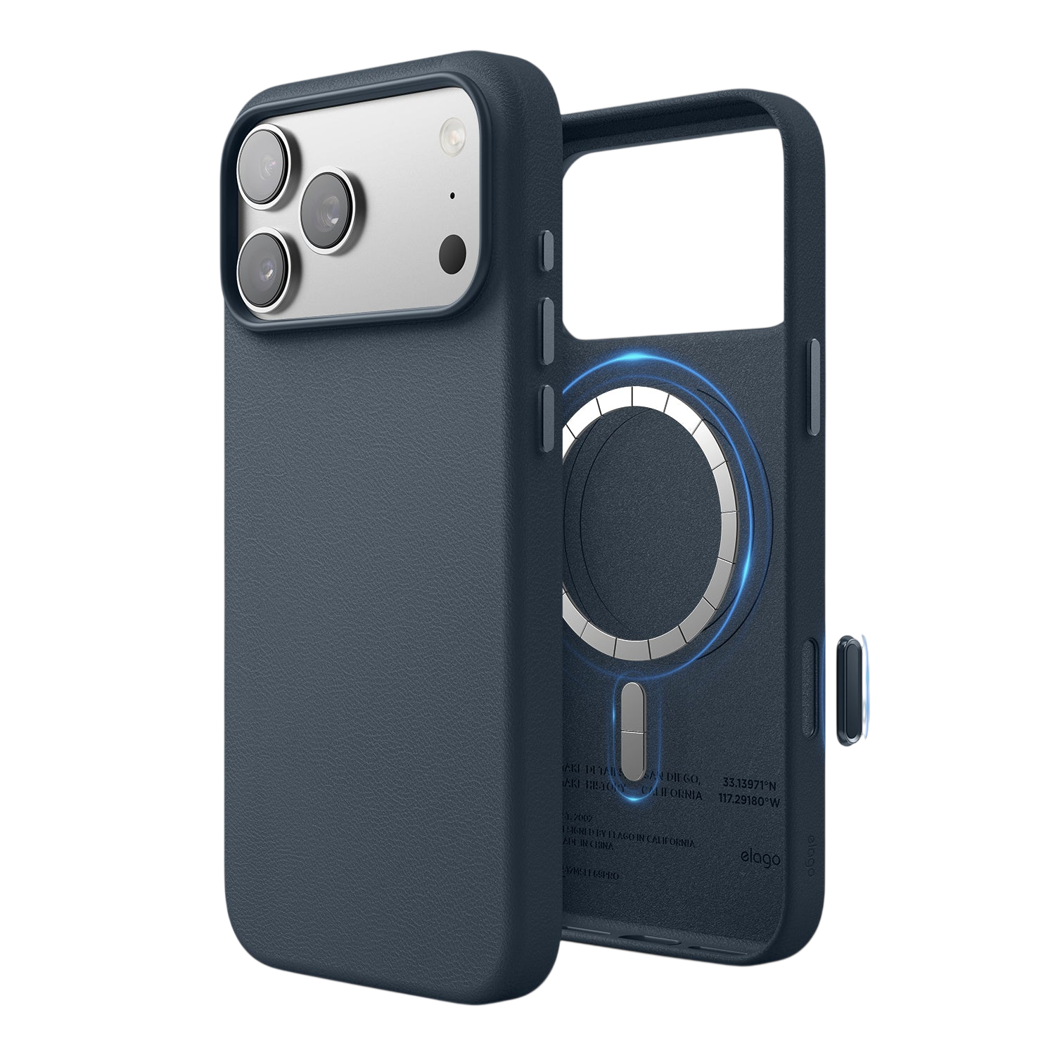 Elago MagLeather Case for iPhone 17 Pro Max / iPhone 18 Pro Max - Jean Indigo 