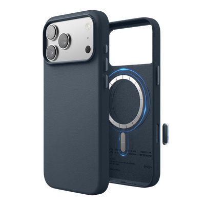 Elago MagLeather Case for iPhone 17 Pro Max / iPhone 18 Pro Max - Jean Indigo 
