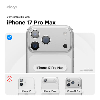 Elago MagLeather Case for iPhone 17 Pro Max / iPhone 18 Pro Max - Light Grey 