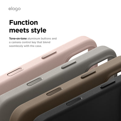 Elago MagLeather Case for iPhone 17 Pro Max / iPhone 18 Pro Max - Taupe 