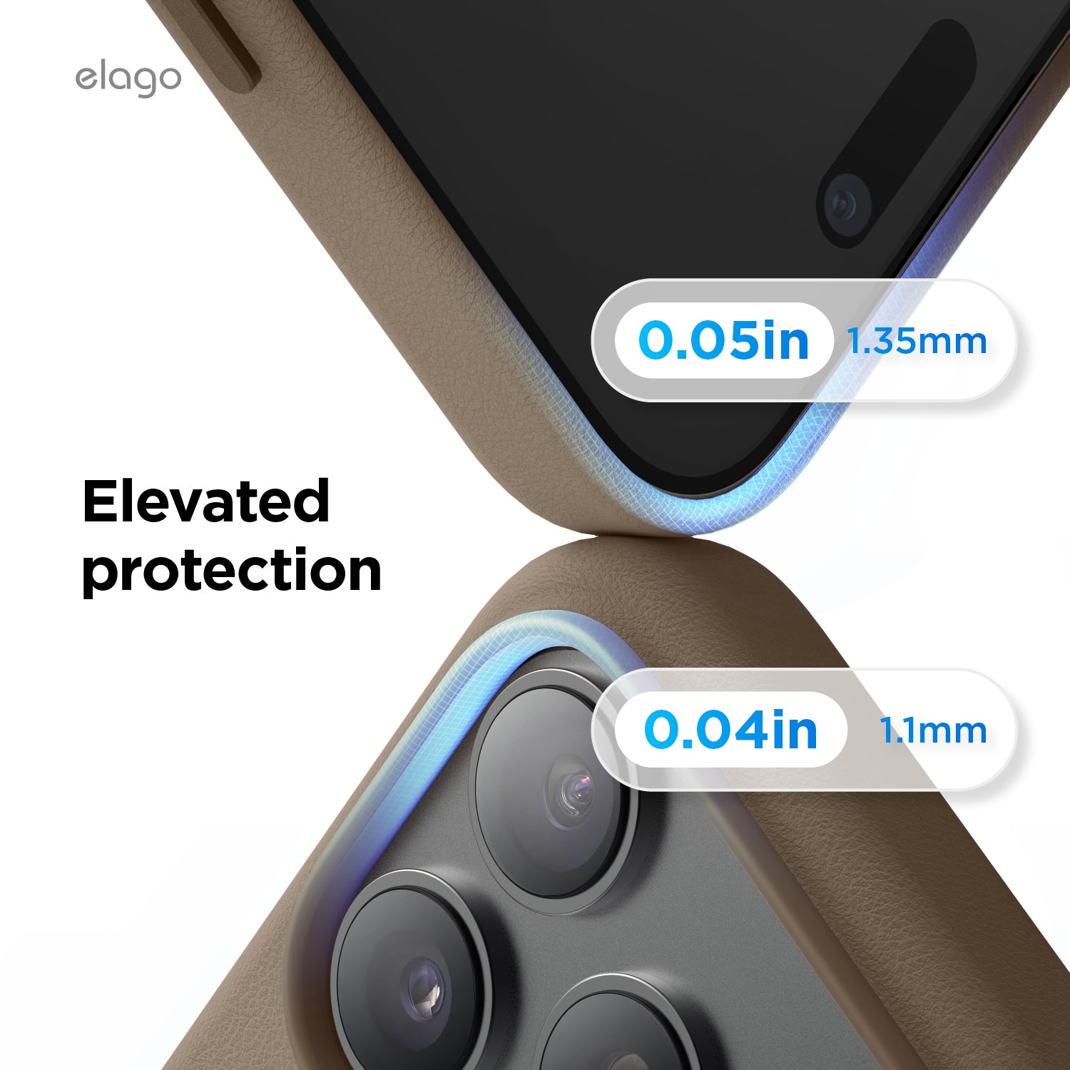 Elago MagLeather Case for iPhone 17 Pro Max / iPhone 18 Pro Max - Taupe 