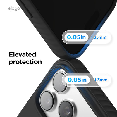 Elago MagRidge Silicone Case for iPhone 17 Pro Max / iPhone 18 Pro Max - Black 