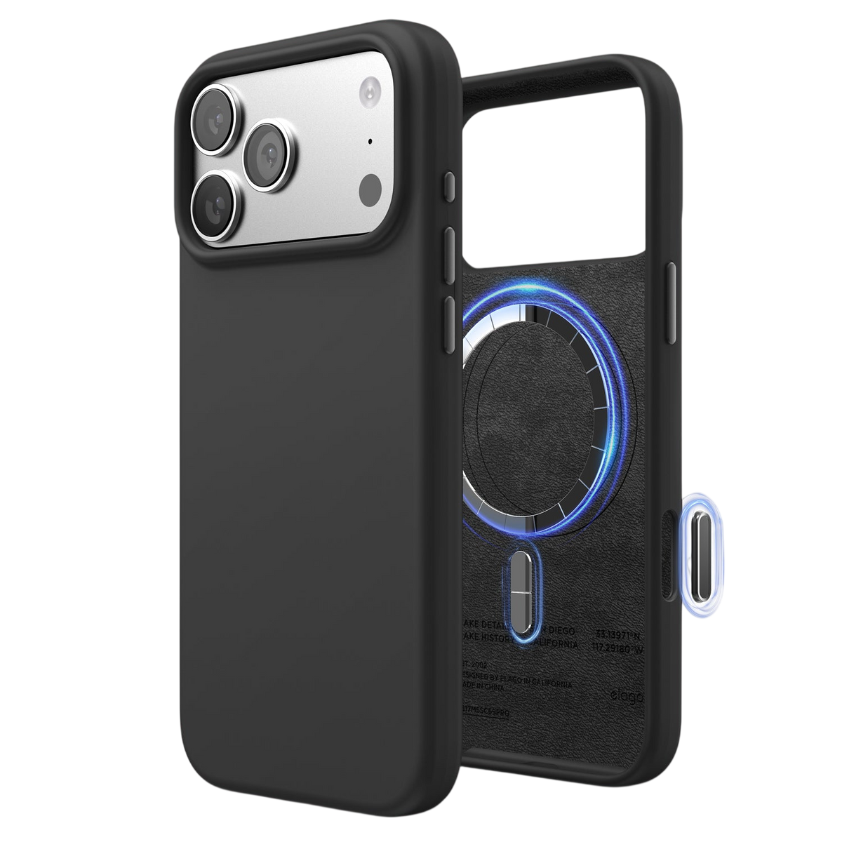 Elago Mag Silicone Case for iPhone 17 Pro Max / iPhone 18 Pro Max - Black 