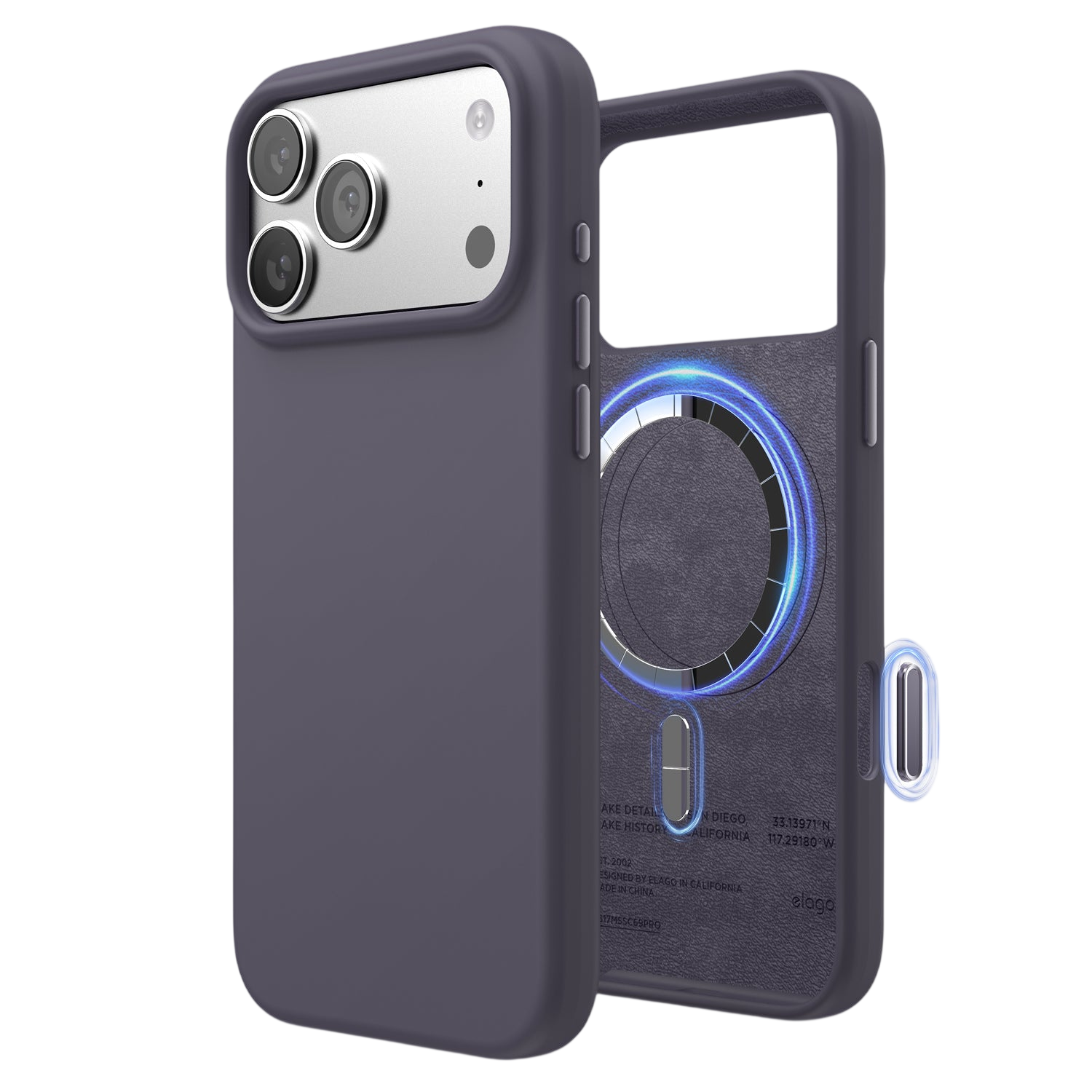 Elago Mag Silicone Case for iPhone 17 Pro Max / iPhone 18 Pro Max - Deep Lavender 