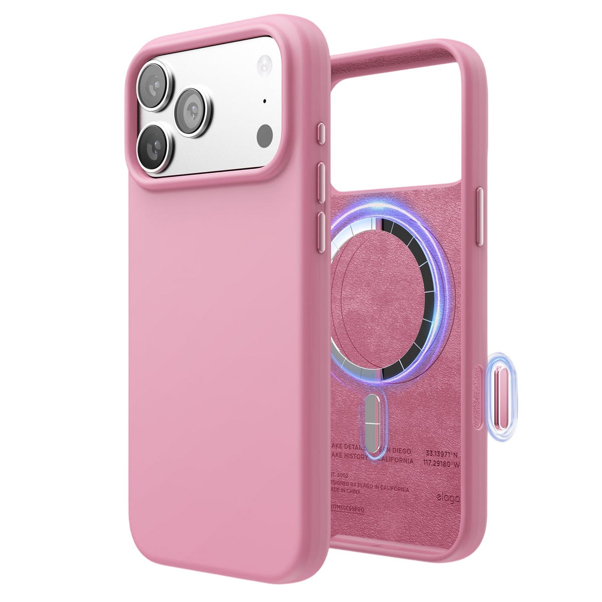 Elago Mag Silicone Case for iPhone 17 Pro Max / iPhone 18 Pro Max - Hot Pink 