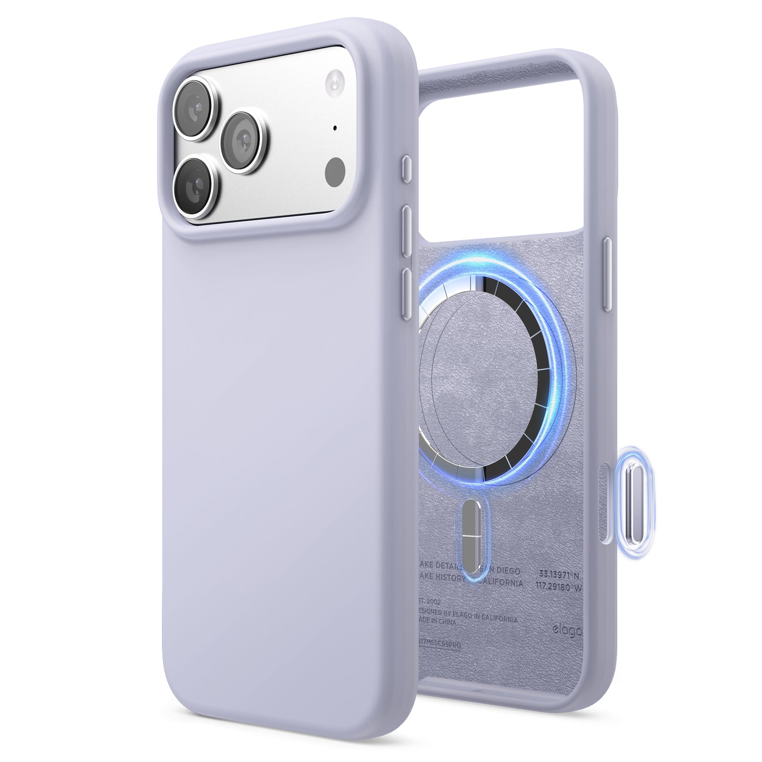 Elago Mag Silicone Case for iPhone 17 Pro Max / iPhone 18 Pro Max - Purple 