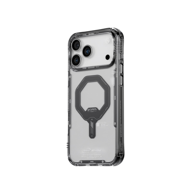 Skinarma Saido Mag-Charge Clear Case for iPhone 17 Pro Max - Black 