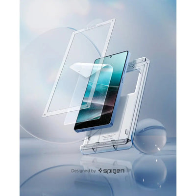 حامي شاشة Spigen EliteShield EZ Fit HD [1 عبوة] لهاتف Samsung S25 Ultra - شفاف