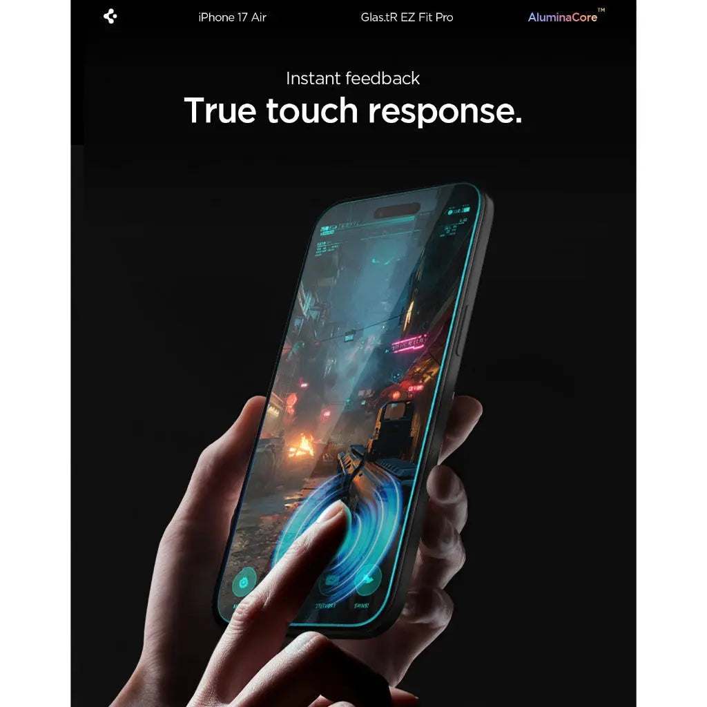 واقي شاشة الخصوصية سبجن زجاج.tR EZ Fit Pro HD لهاتف آيفون إير (عبوة واحدة)