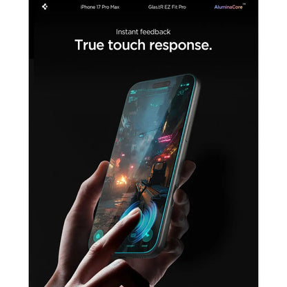 Spigen Privacy Screen Protector Glas.tR EZ Fit Pro HD [1 Pack] for iPhone 17 Pro Max