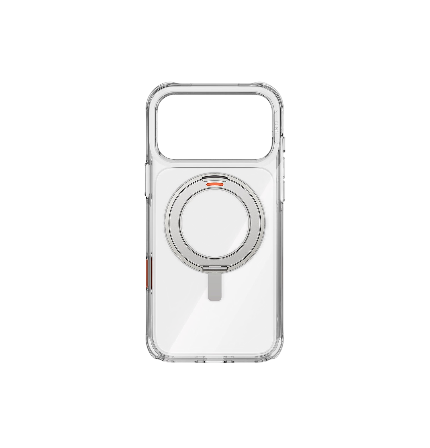 جراب Uniq Swivix الهجين الشفاف مع حامل دوّار 360° لهاتف iPhone 17 Pro Max