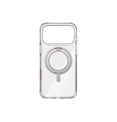 جراب Uniq Swivix الهجين الشفاف مع حامل دوّار 360° لهاتف iPhone 17 Pro Max