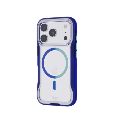 غلاف Tech21 EvoPro MagSafe لهاتف iPhone 17 Pro Max - أزرق كهربائي/نعناع هلامي