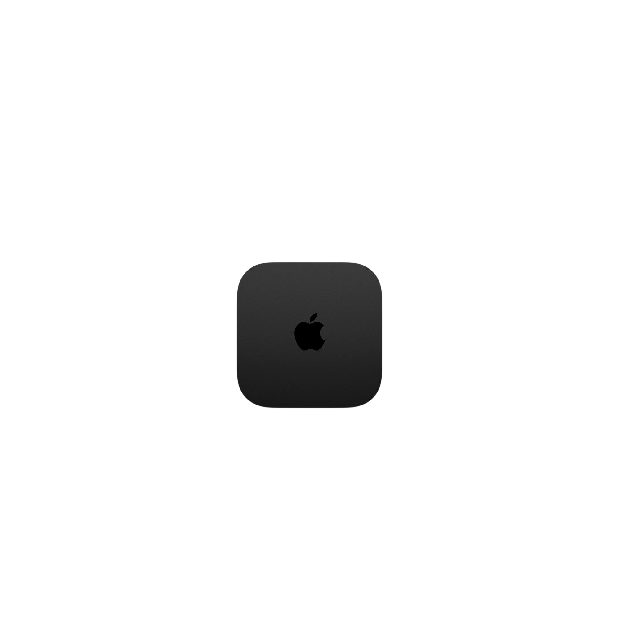 Apple TV 4K (3rd generation) - black device with engraved Apple logo