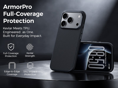 Benks 600D Pro Case built with Kevlar® for iPhone 18 Pro / 18 Pro Max - features