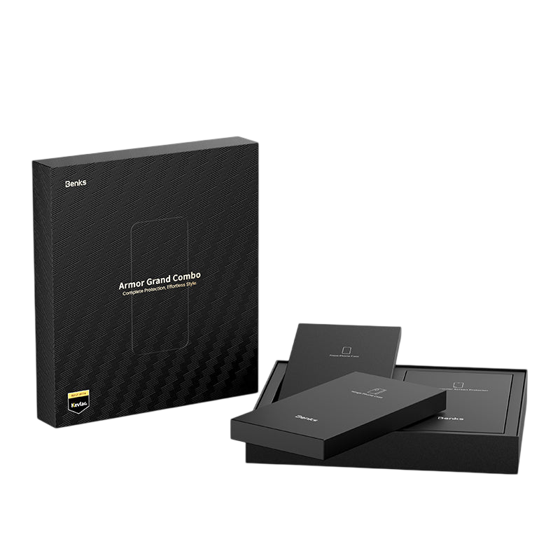 Benks ArmorGrid Air Grand Combo built with Kevlar® for iPhone Duo - Retail packaging