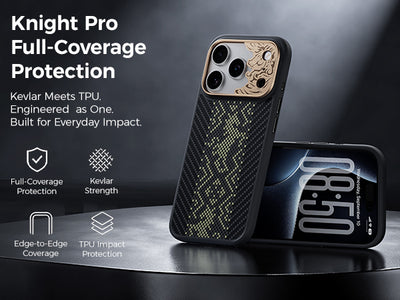 Benks Knight Pro Case built with Kevlar® for iPhone 18 Pro Max - features