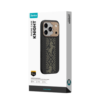Benks Knight Pro Case built with Kevlar® for iPhone 18 Pro Max - Black retail packaging 