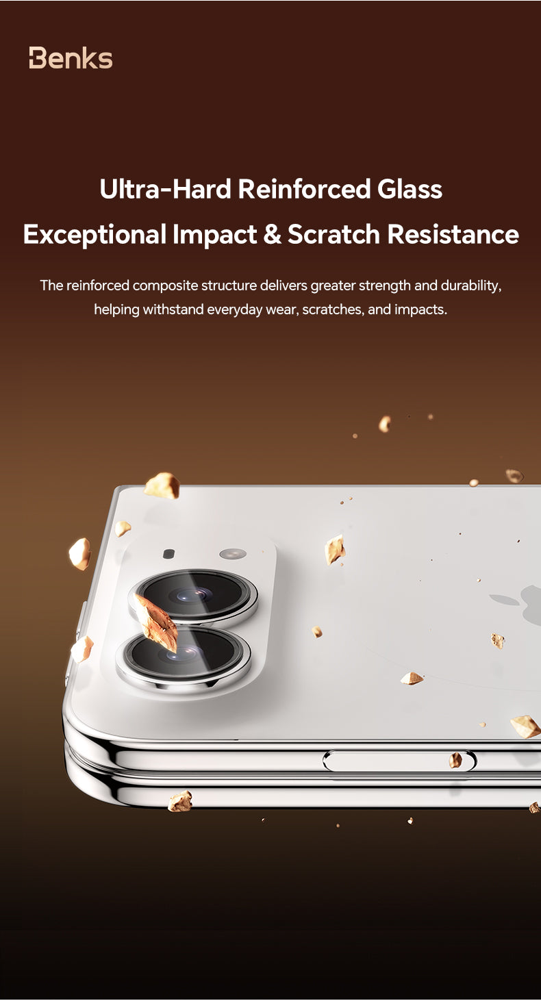 Benks OmniWarrior AR Lens Protector for iPhone Duo - Metal AR lens protector features