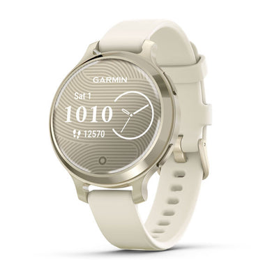 Garmin Lily 2 Active Fitness Smartwatch - Lunar Gold / Bone Silicone 