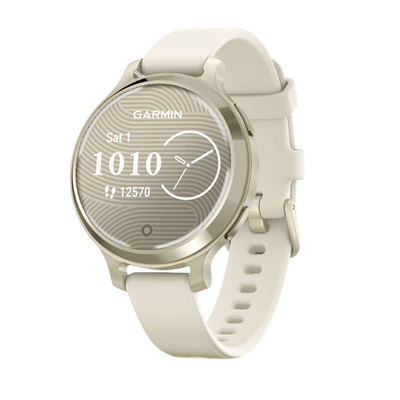 Garmin Lily 2 Active Fitness Smartwatch - Lunar Gold / Bone Silicone 