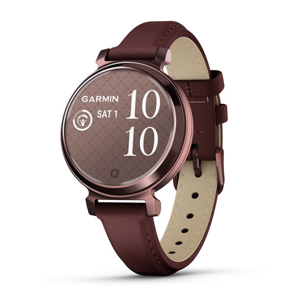 Garmin Lily 2 - Dark Bronze / Mulberry Leather 
