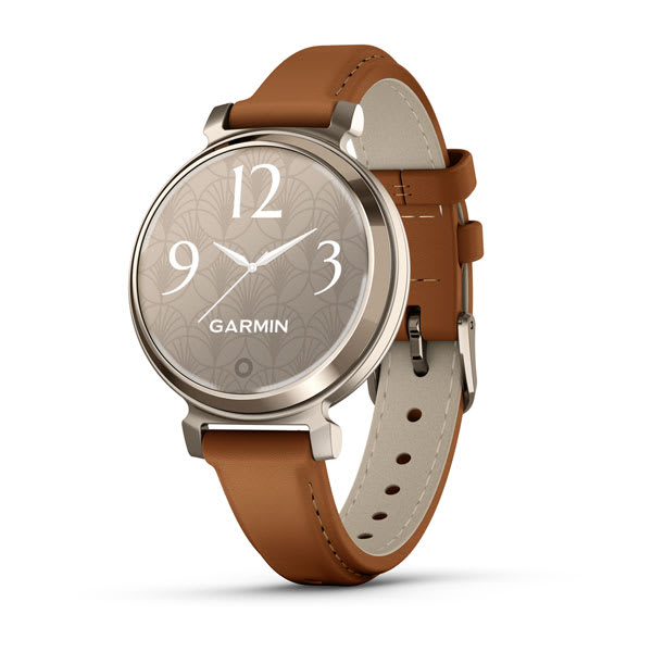 Garmin Lily 2 - Cream Gold / Tan Leather 
