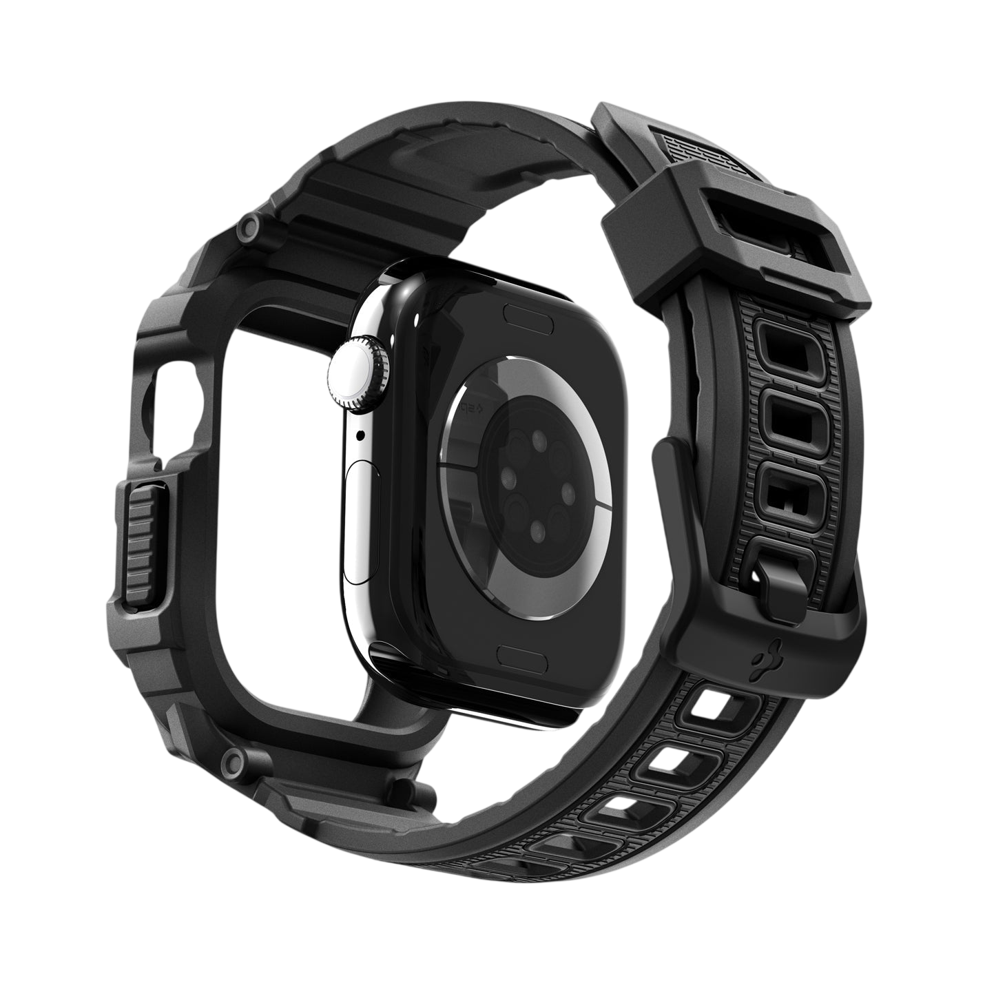 حافظة سبجن روجيد أرمور برو 2 + حزام لساعات أبل ووتش سيريز 11 / 10 46مم