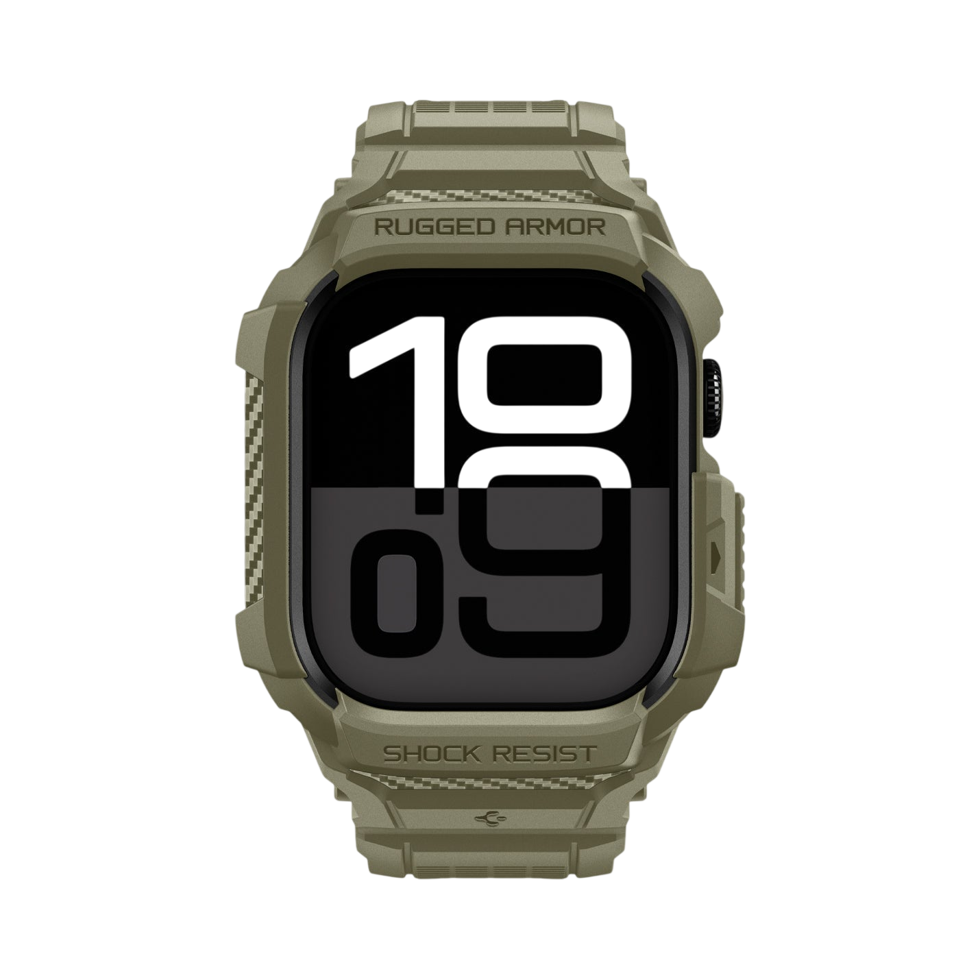 حافظة سبجن روجيد أرمور برو 2 + حزام لساعات أبل ووتش سيريز 11 / 10 46مم