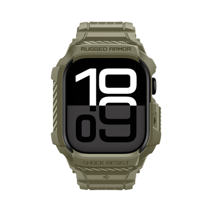 حافظة سبجن روجيد أرمور برو 2 + حزام لساعات أبل ووتش سيريز 11 / 10 46مم