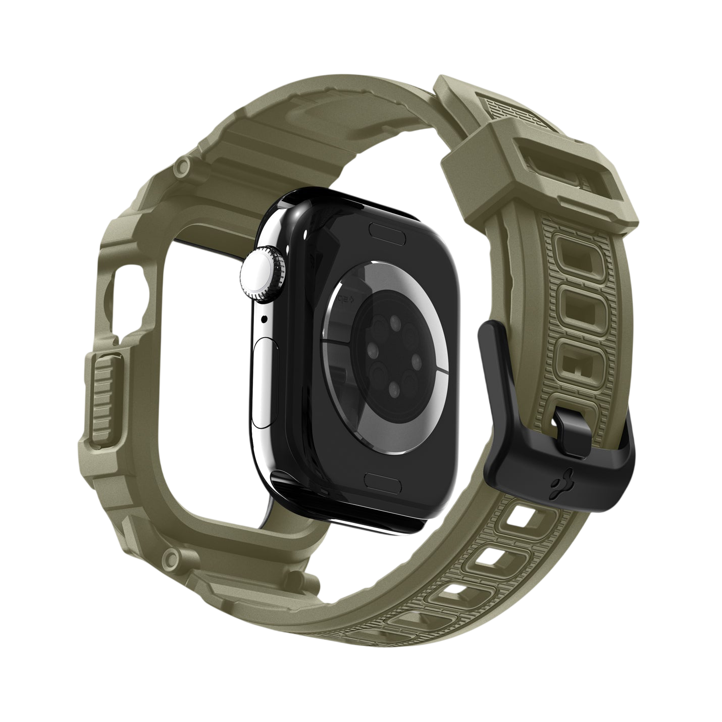 حافظة سبجن روجيد أرمور برو 2 + حزام لساعات أبل ووتش سيريز 11 / 10 46مم