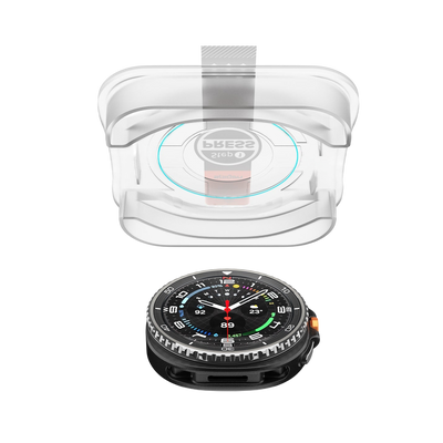 واقي شاشة Spigen GLAS.tR EZ Fit لسامسونج جالاكسي ووتش 8 كلاسيك - عبوة من 2