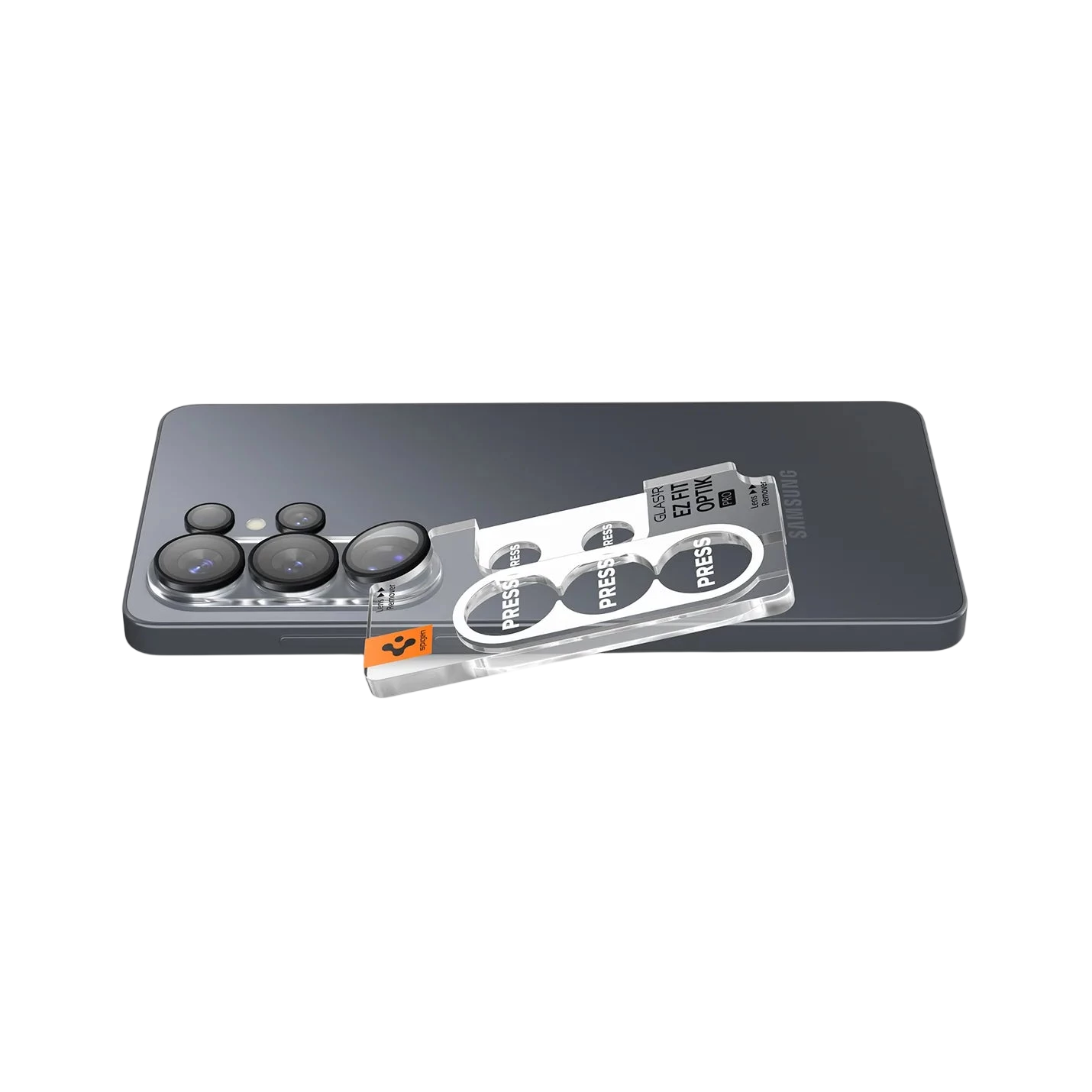 Spigen Glas.tREZFit Optik Black Lens Protector for GalaxyS26 Ultra - 2 Pack