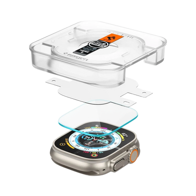 حامي شاشة Spigen Apple Watch Ultra 3 / 2 / 1 (49mm) EZ FIT Glas.tR - عبوة 2