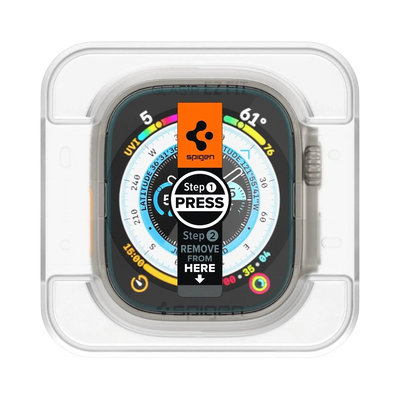 حامي شاشة Spigen Apple Watch Ultra 3 / 2 / 1 (49mm) EZ FIT Glas.tR - عبوة 2