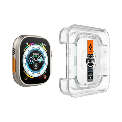حامي شاشة Spigen Apple Watch Ultra 3 / 2 / 1 (49mm) EZ FIT Glas.tR - عبوة 2