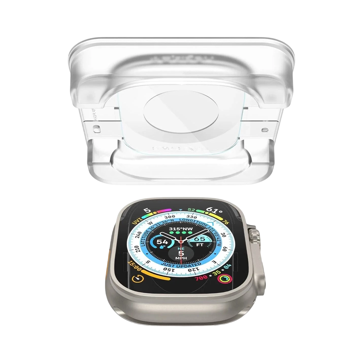 حامي شاشة Spigen Apple Watch Ultra 3 / 2 / 1 (49mm) EZ FIT Glas.tR - عبوة 2