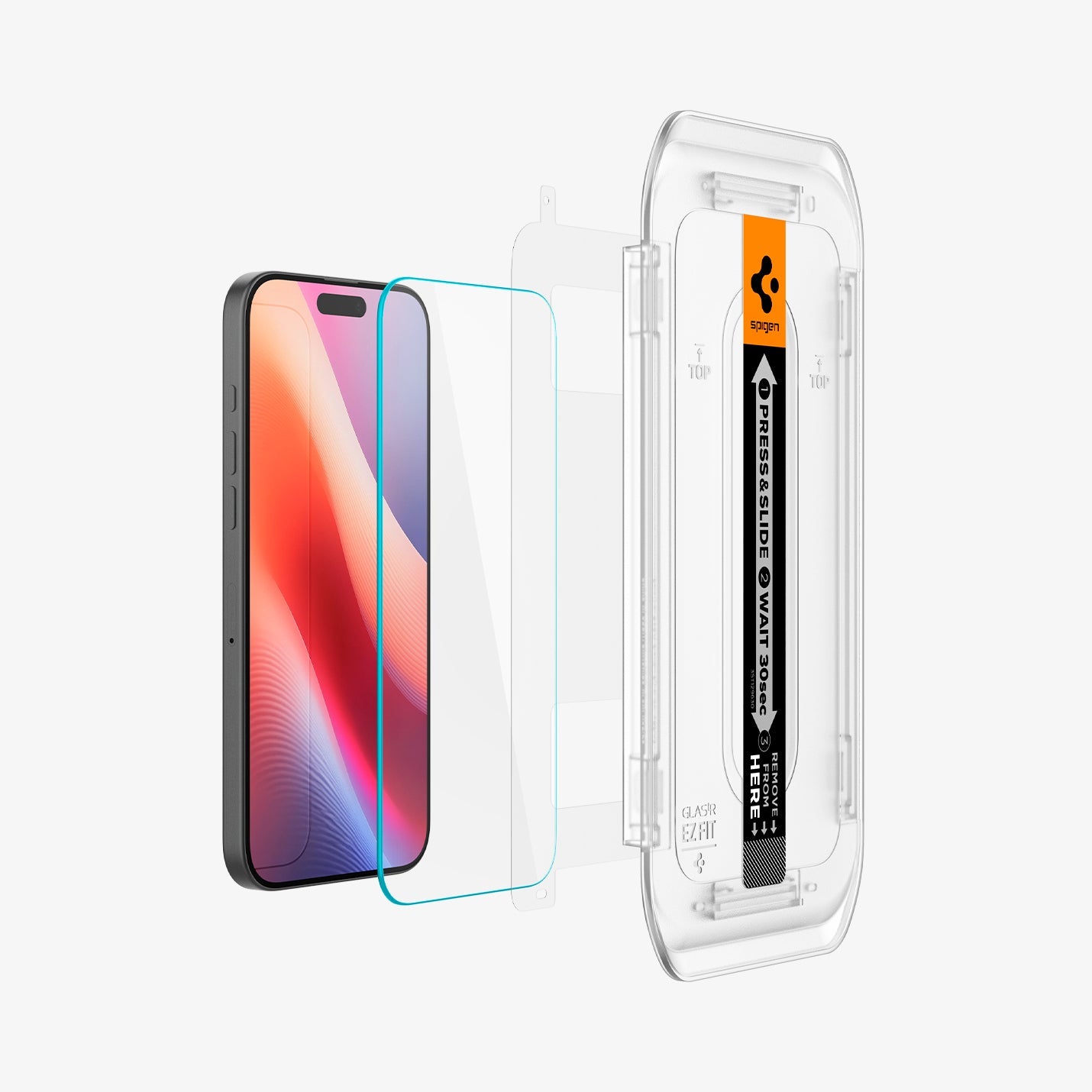 واقي شاشة Spigen iPhone 16 Pro - GLAS.tR EZ Fit - عبوتان