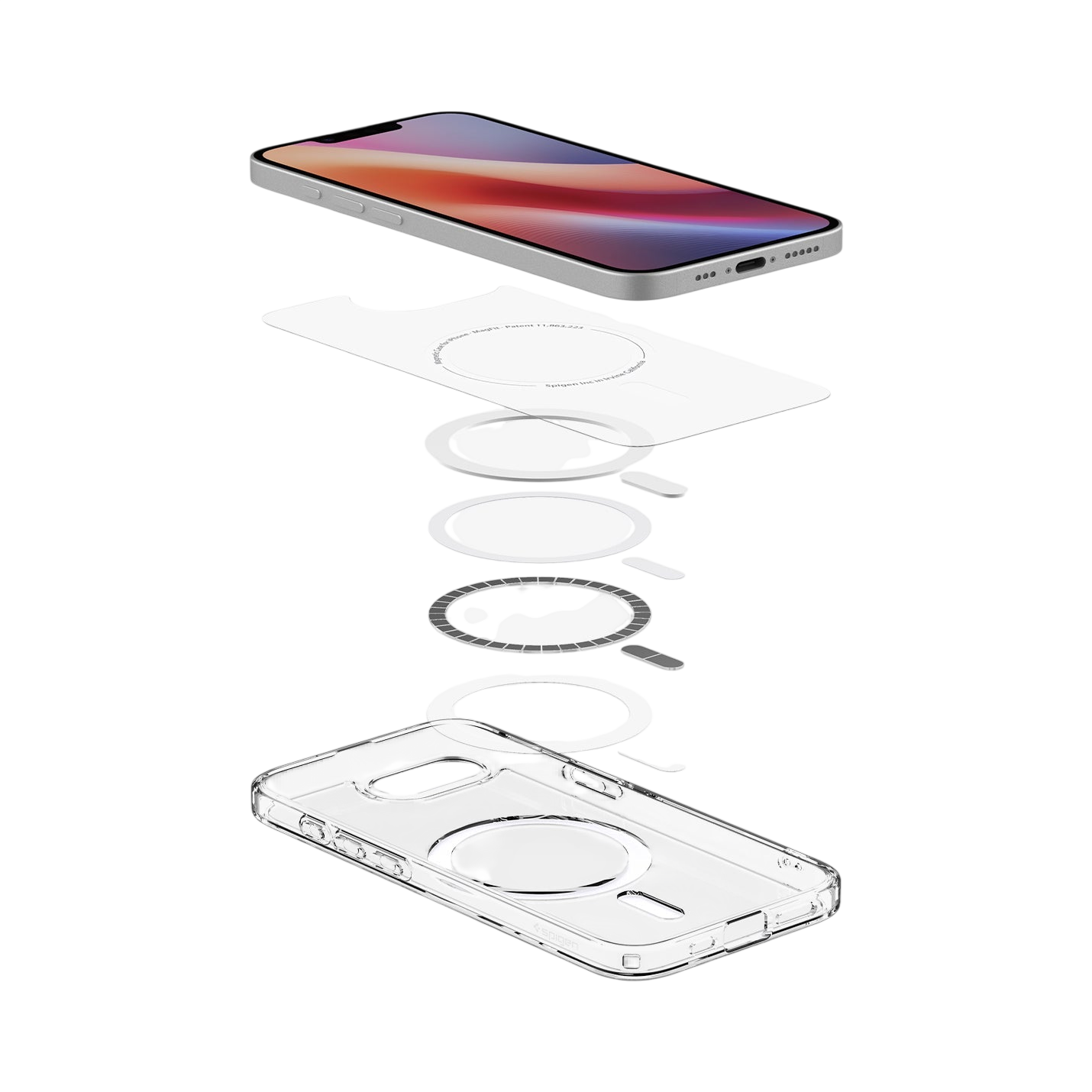 حافظة سبجن ألترا هايبرد (ماغ فيت) لهاتف آيفون 17e / 16e