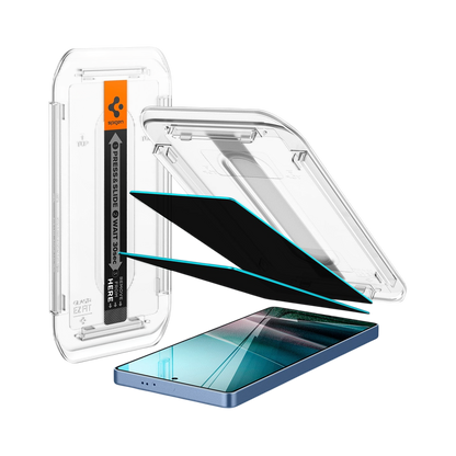 Spigen GLAS.tR EZ Fit | Privacy Screen Protector (2-Pack) for Samsung Galaxy S25 Ultra